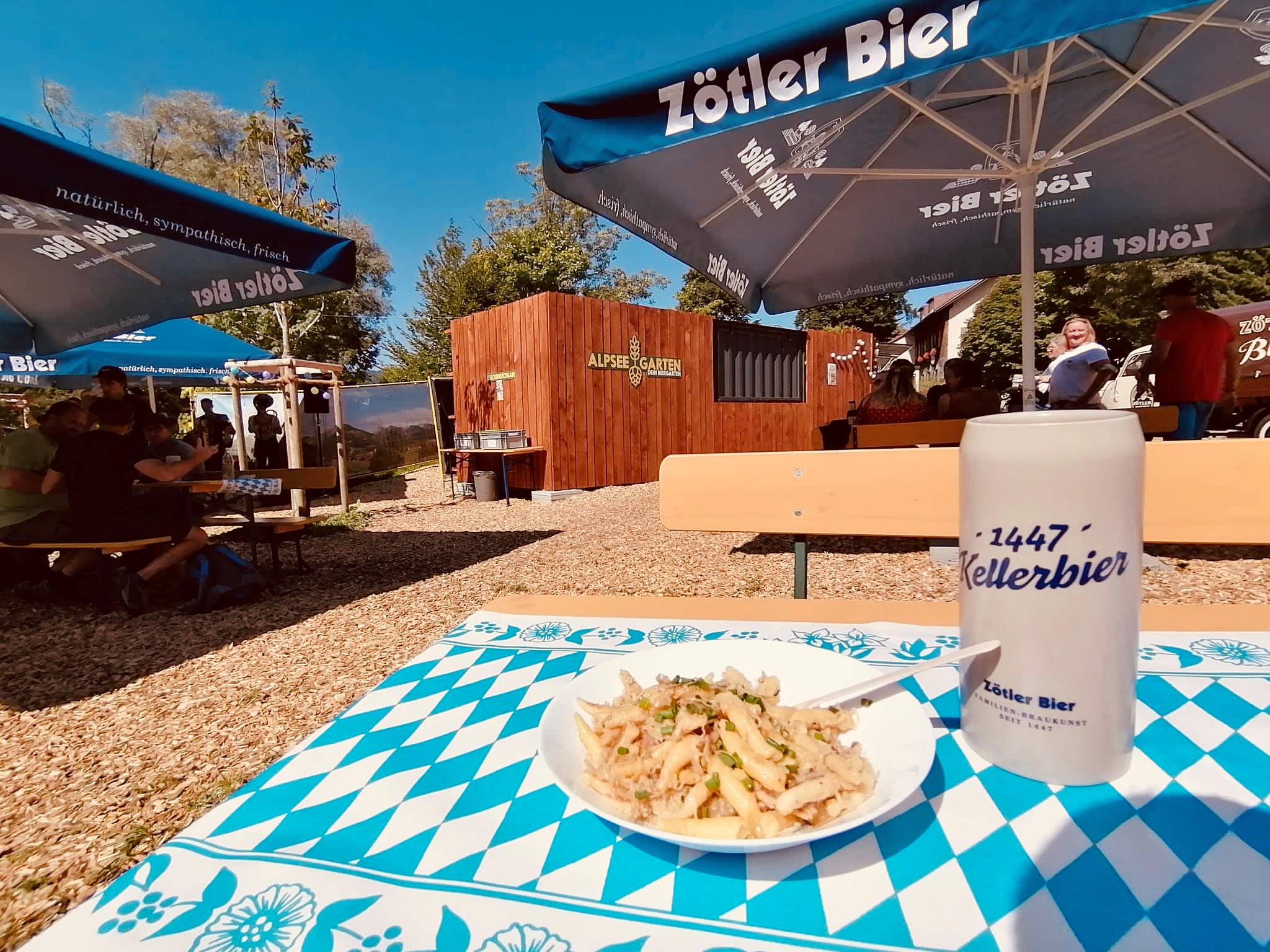 Veranstaltungen im Oberallgäu: Brassmusikabend mit BockStark im Alpseegarten