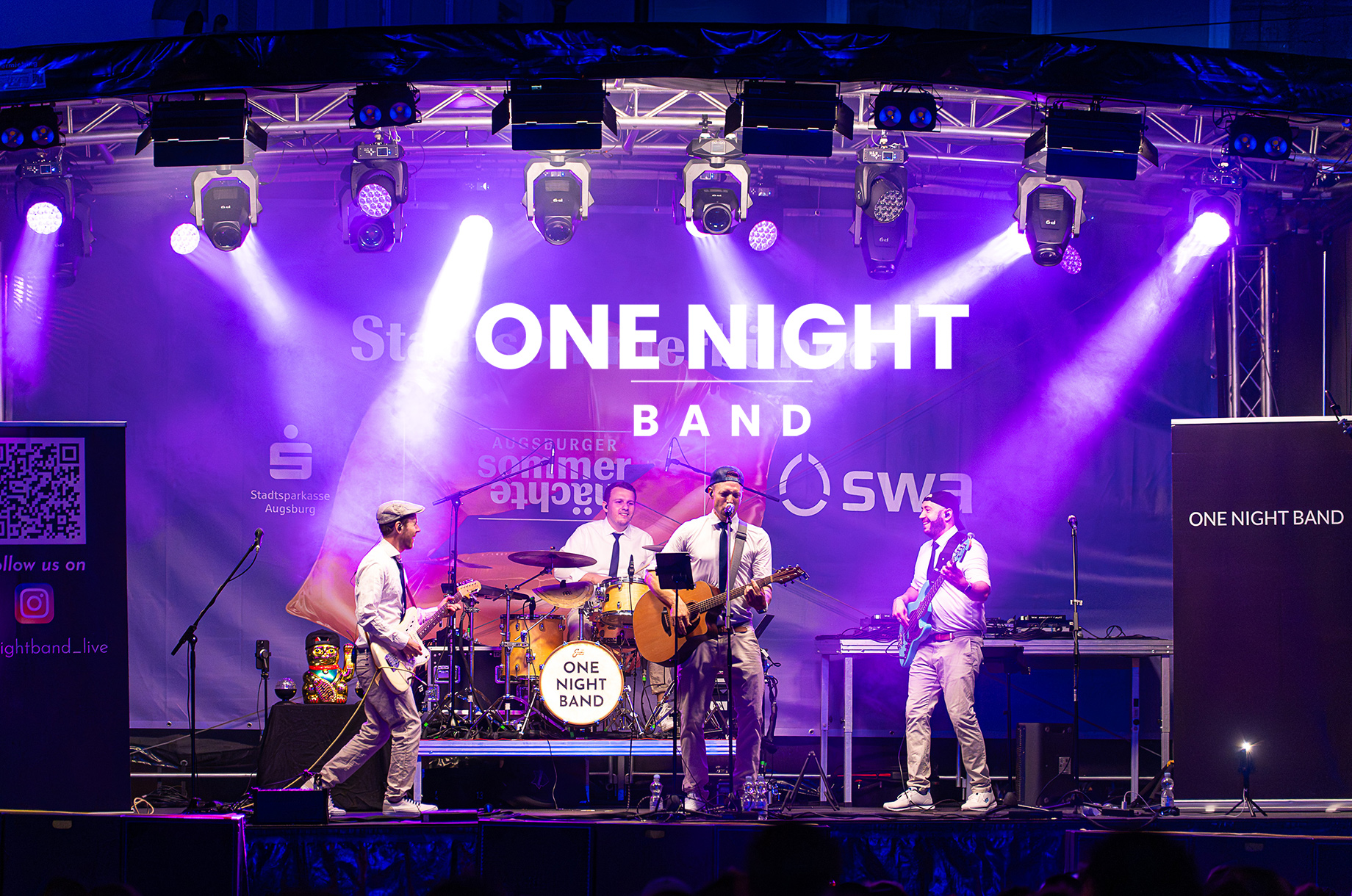 Hotels und Ferienwohnungen im Oberallgäu - Die "ONE NIGHT BAND" beim Stadtfest 2026 in Kempten im Allgäu - Stadtfest 2026 in Kempten im Allgäu