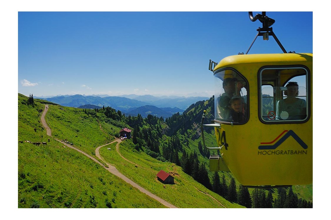 Veranstaltungen im Oberallgäu: Sonnenuntergangsfahrten mit der Hochgratbahn im Allgäu - Sonnenuntergangsfahrten 2023 mit der Hochgratbahn im Allgäu