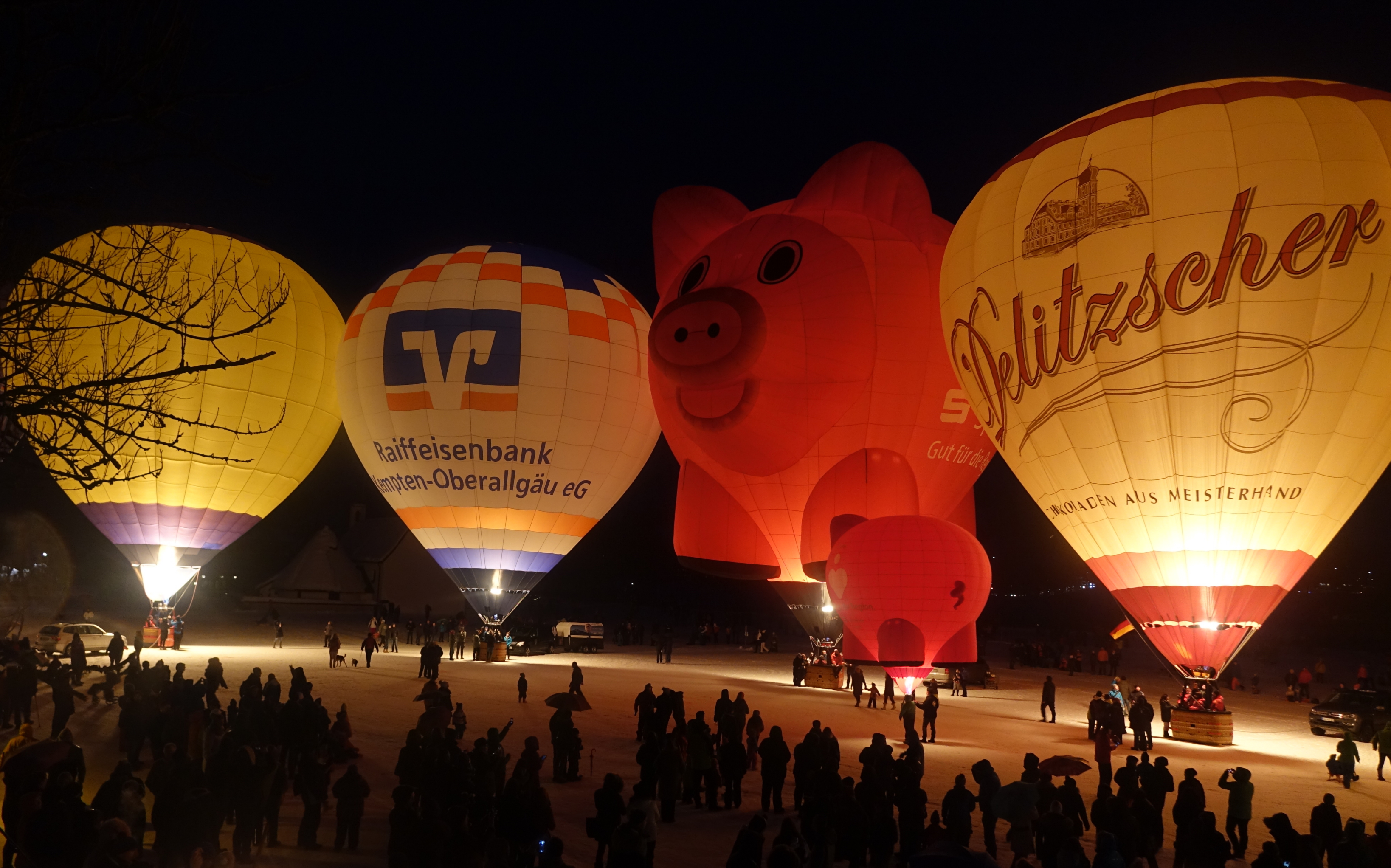 Veranstaltungen im Oberallgäu: Wiesengrund Ballonfestival in Bad Hindelang im Allgäu - Ballonfestival mit Ballonglühen in Bad Hindelang