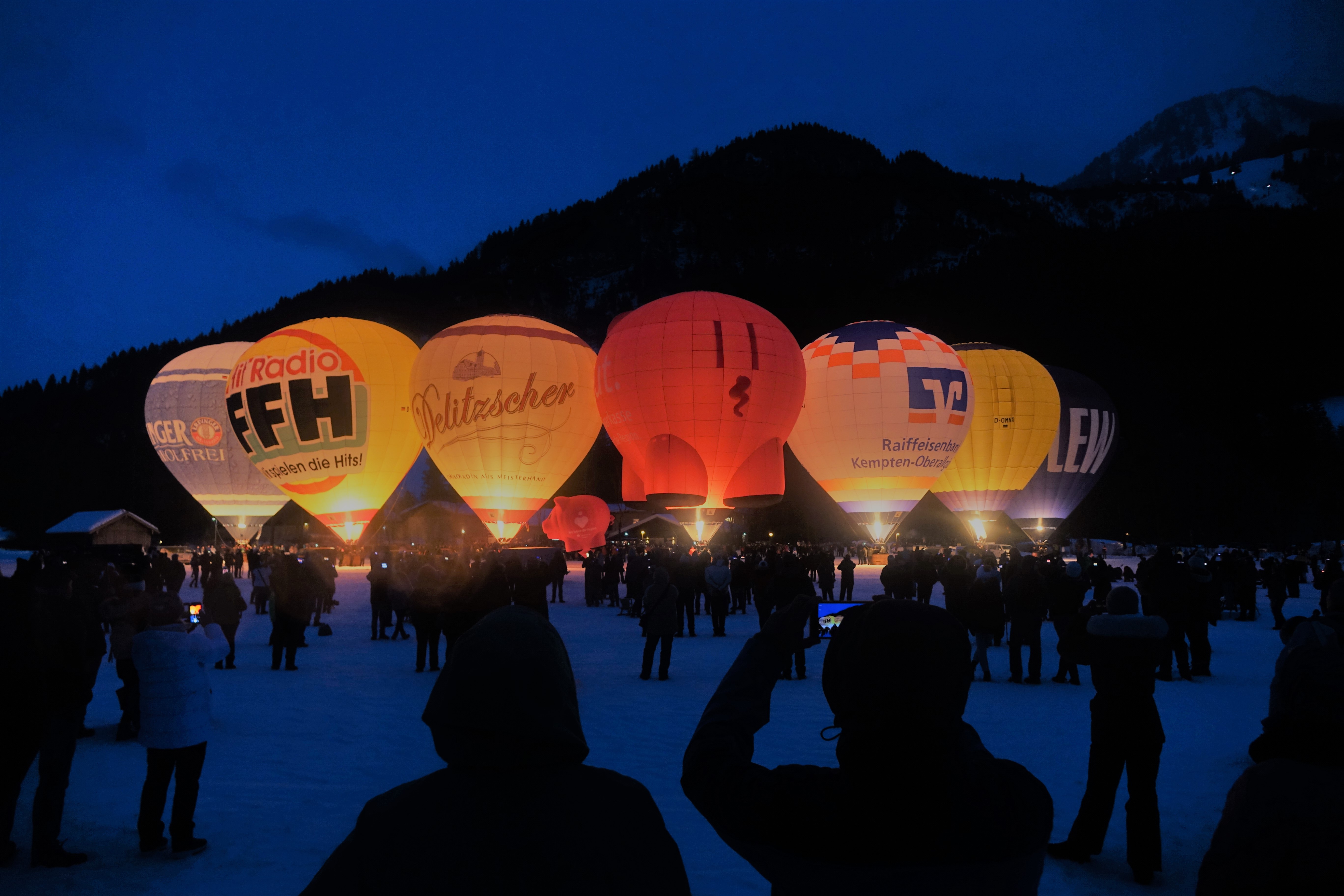 Veranstaltungen im Oberallgäu: Ballonfestival in Bad Hindelang im Allgäu - Ballonfestival mit Ballonglühen in Bad Hindelang