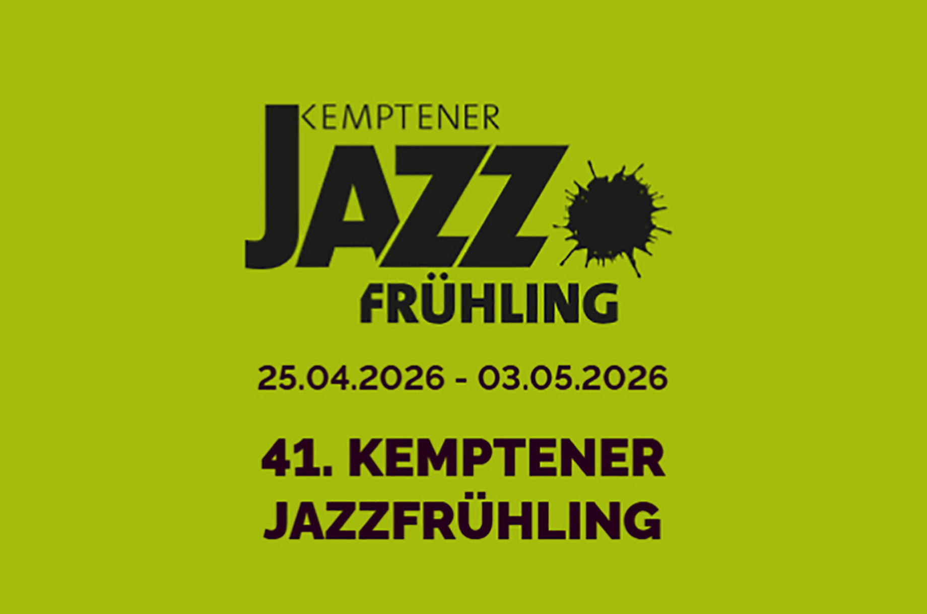 Hotels und Ferienwohnungen im Oberallgäu - Kategorien: Musik - Jazzfrühling in Kempten im Allgäu - Jazzfrühling 2026 in Kempten im Allgäu