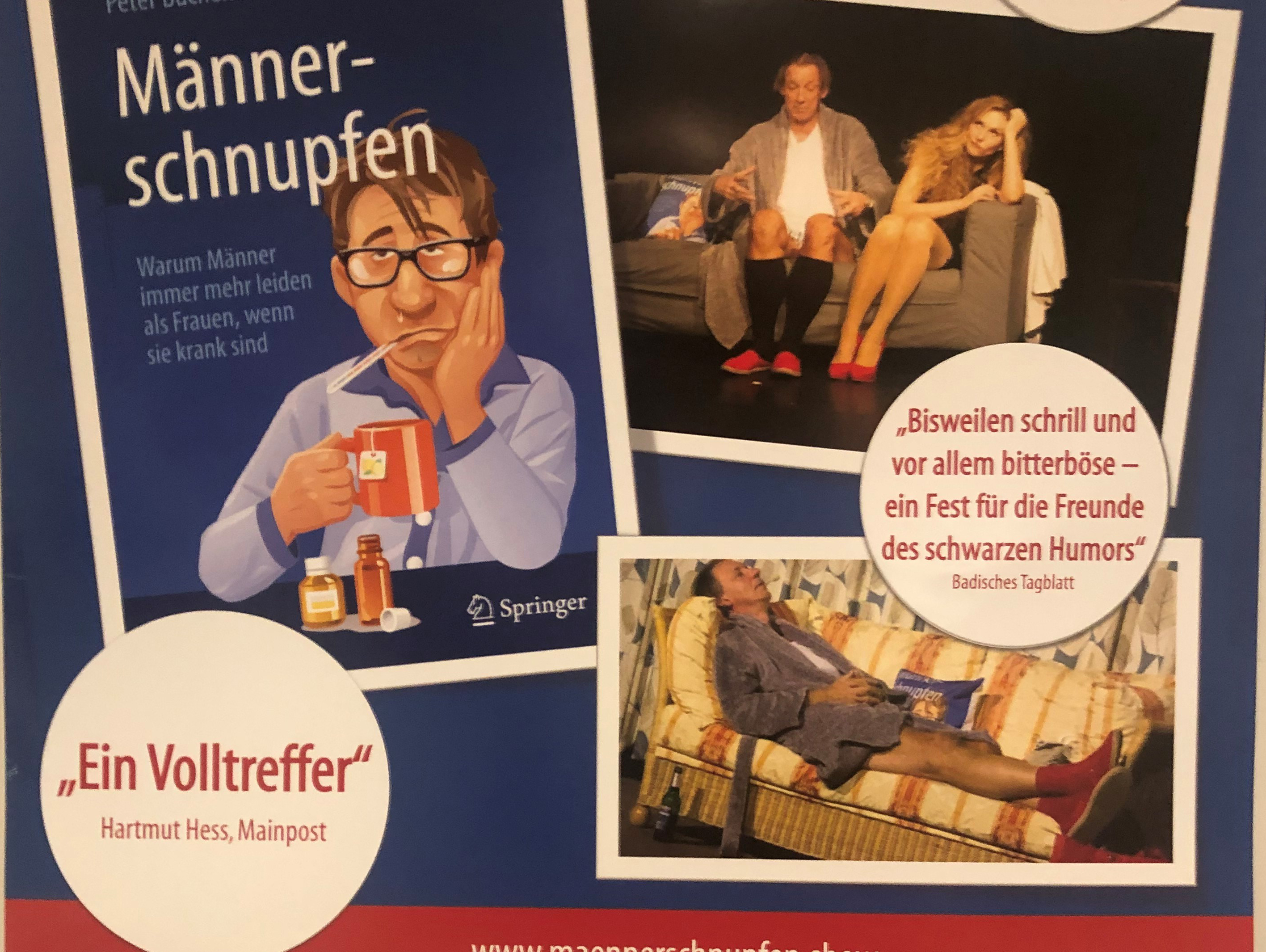 Veranstaltungen im Oberallgäu: Männerschnupfen Reloaded - Comedy-Dinner