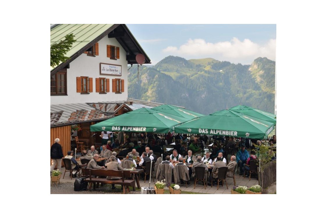 Veranstaltungen im Oberallgäu: "Alphorn und Musik" mit den Hindelanger Alphornbläser und der "Stammtisch Museg" - Musik am Horn 2024 mit "Alphorn & Musik"