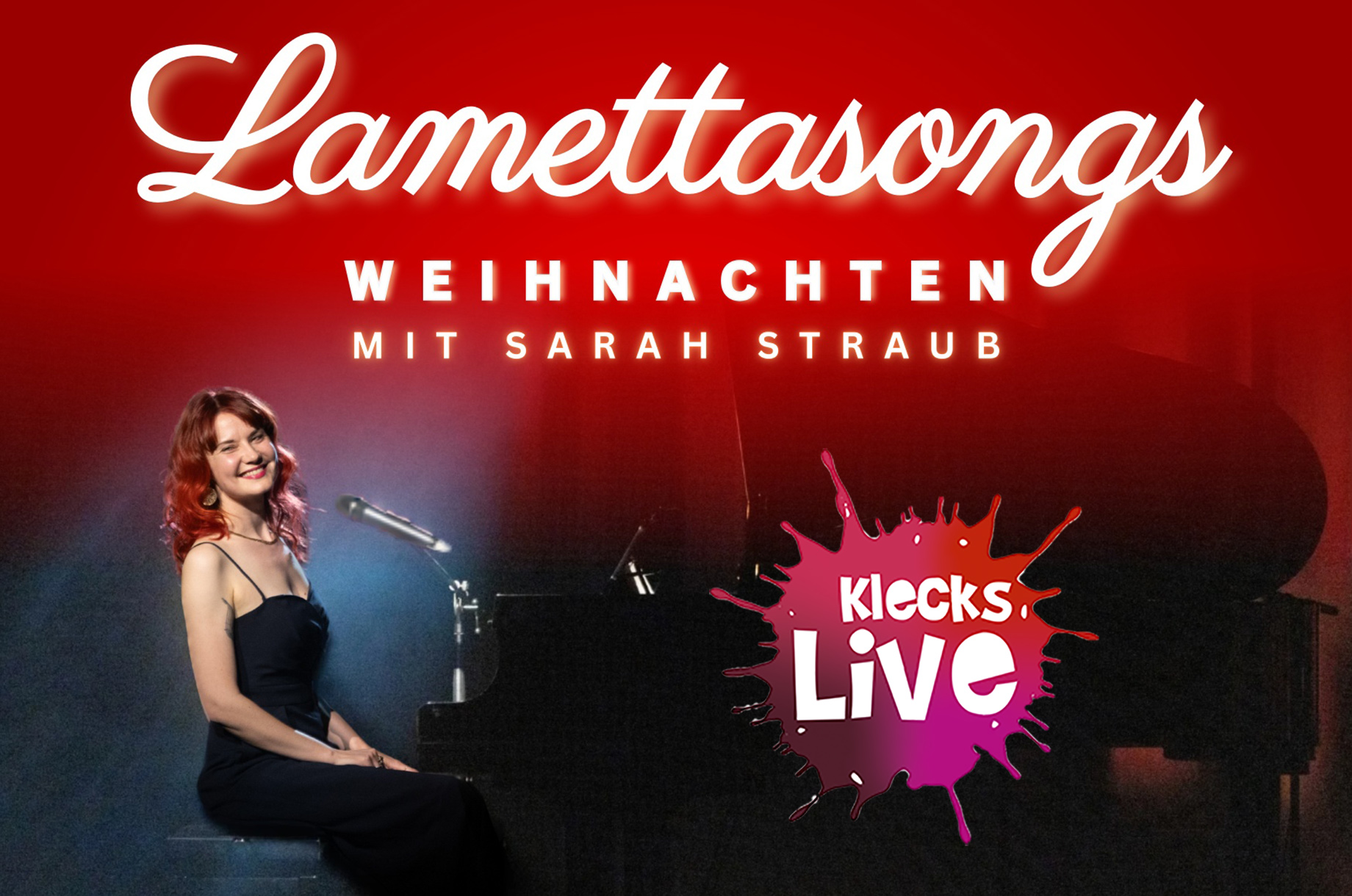 Veranstaltungen im Oberallgäu: Klecks Live präsentiert Sarah Straubs Lamettasongs in der KulturWIRtschaft - Klecks Live 2026 präsentiert Sarah Straubs Lamettasongs