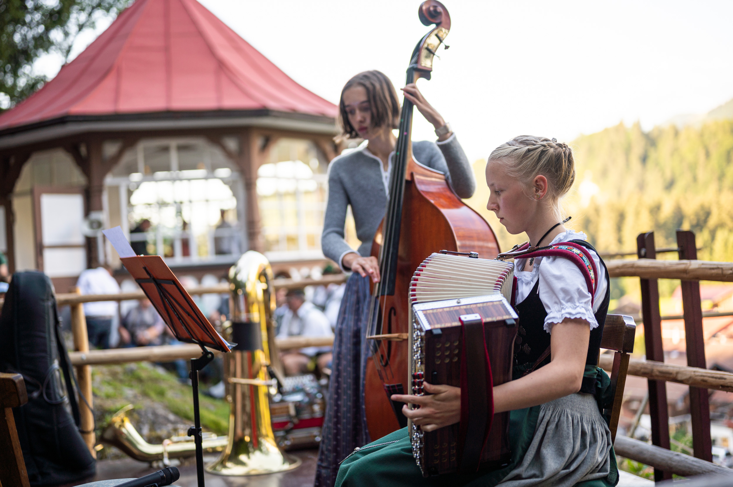 Veranstaltungen im Oberallgäu: Sommerserenade am Pavillon in Langenwang im Allgäu - Sommerserenade 2026 über Langenwang