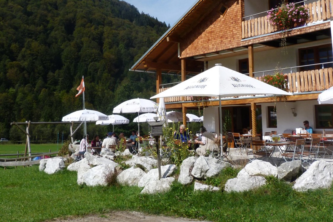 Restaurants im Oberallgäu: Berggasthof - Restaurant Riefenkopf bei Oberstdorf im Allgäu - Berggasthof Riefenkopf im Trettachtal bei Oberstdorf