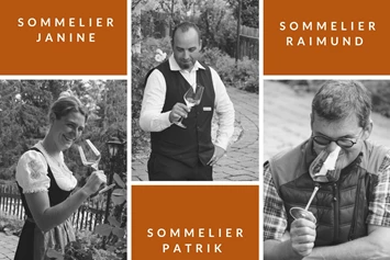 Unterkunft im Allgäu: Unsere Sommeliers Janine, Patrik & Raimund - 4* Hotel Erlebach
