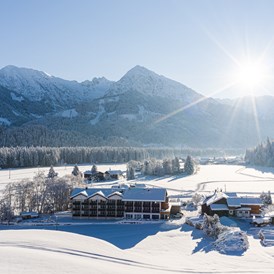 Unterkunft im Allgäu: Hotel Frohsinn eingebettet in einen Wintertraum - Wohlfühlhotel Frohsinn in Fischen im Allgäu