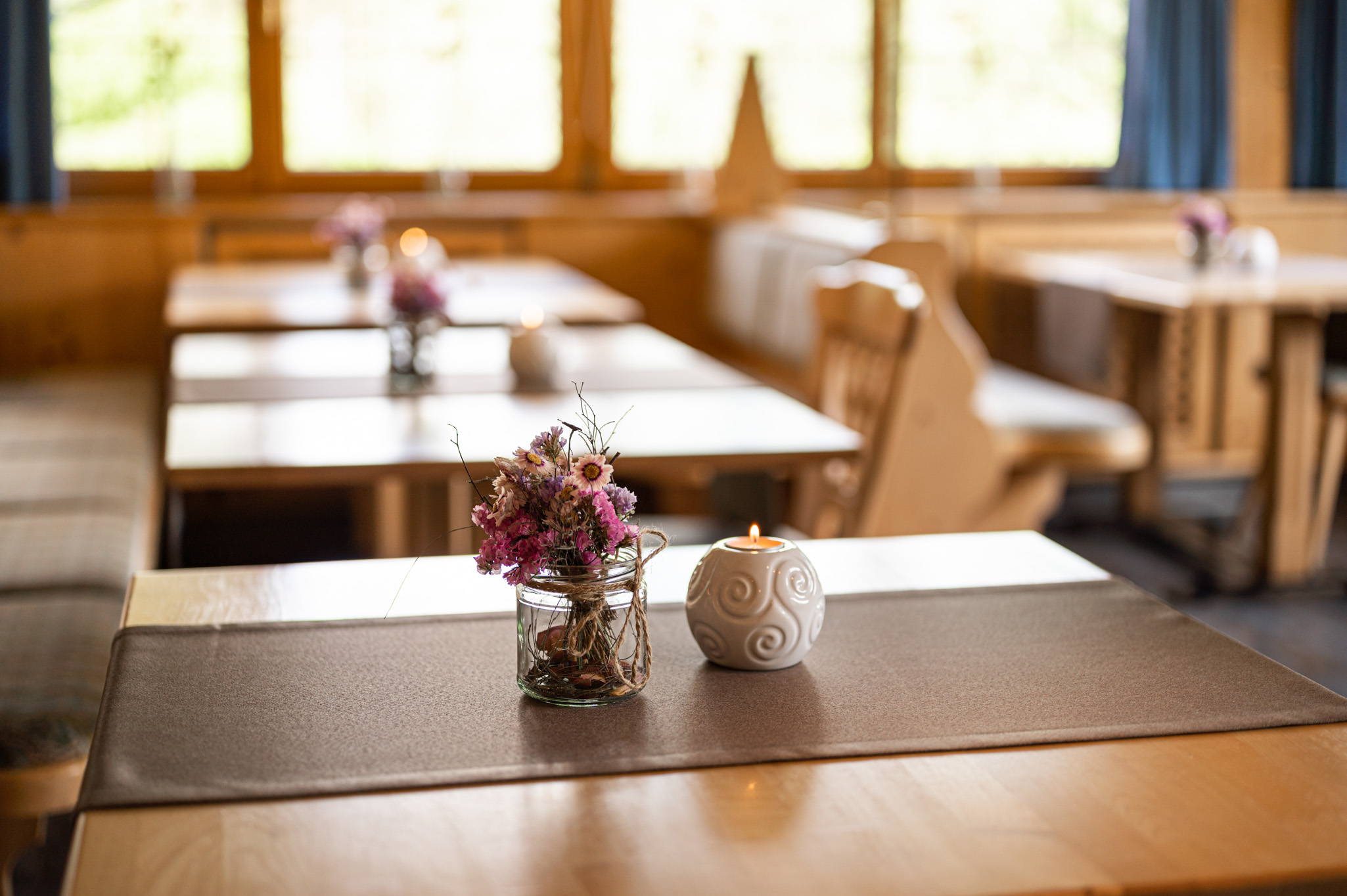 Unterkunft im Allgäu: Restaurantbereich Hotel Frohsinn - Wohlfühlhotel Frohsinn in Fischen im Allgäu