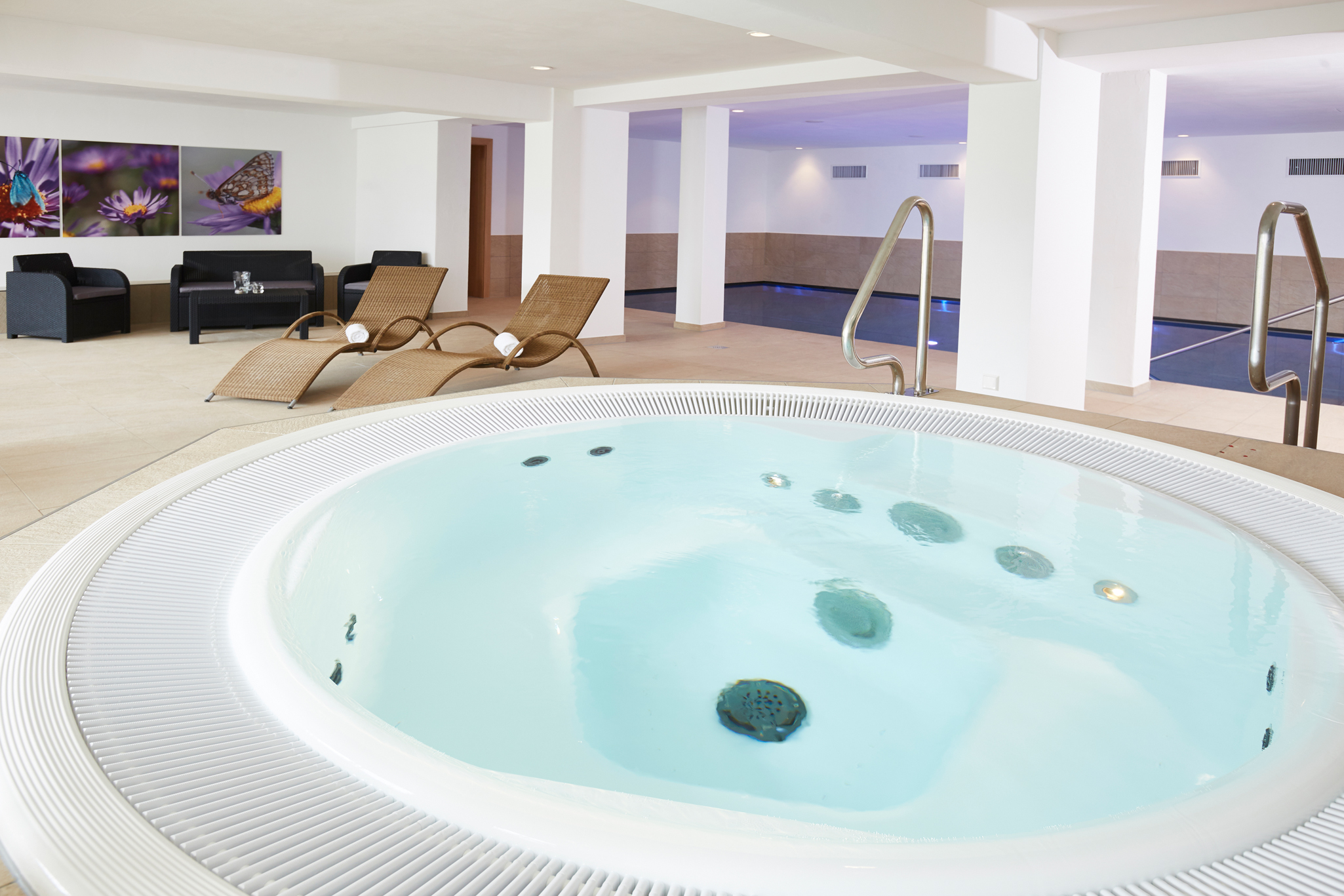 Unterkunft im Allgäu: Whirlpool und Schwimmbad  - Wohlfühlhotel Frohsinn in Fischen im Allgäu