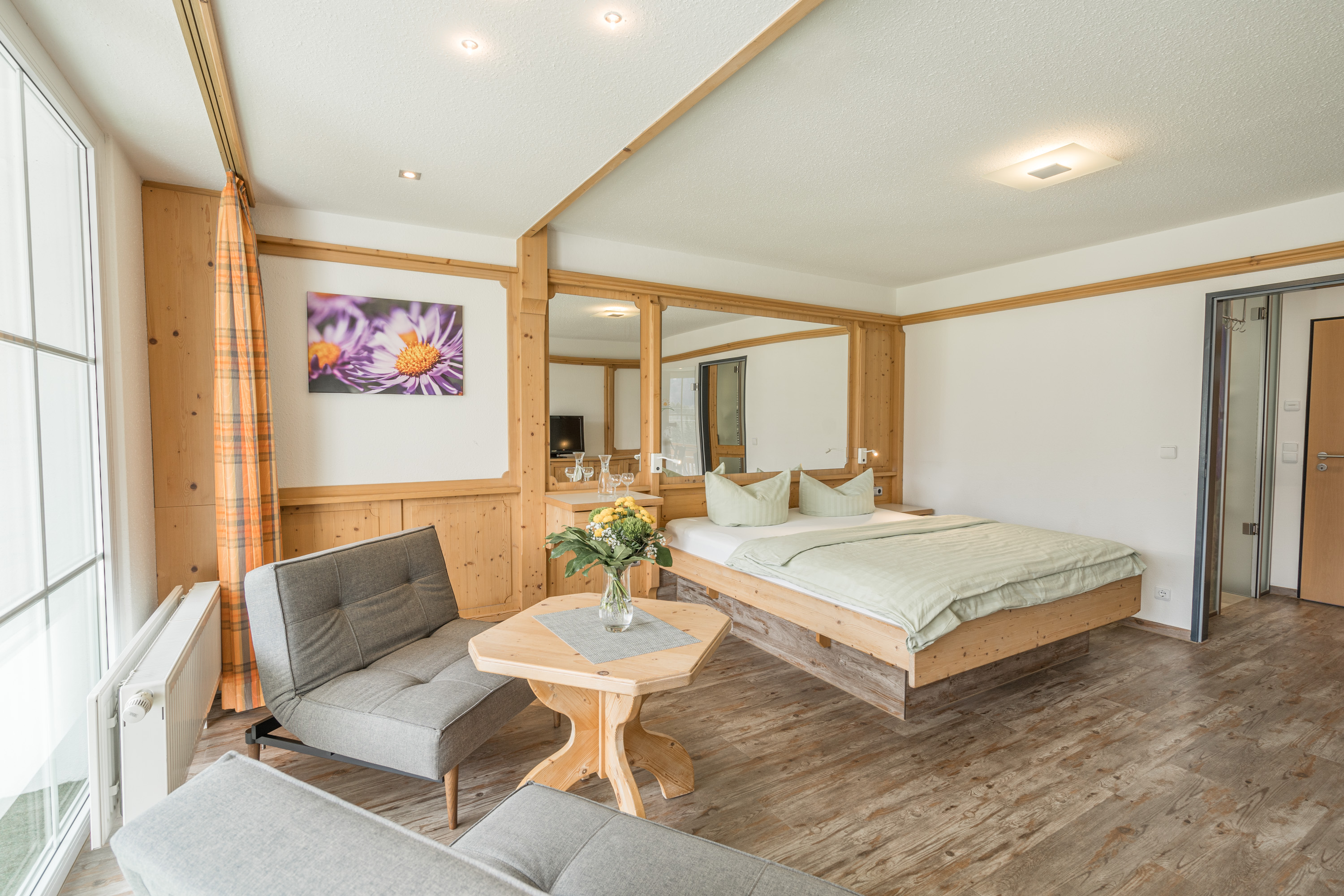 Unterkunft im Allgäu: Zimmerbeispiel Enzian - Wohlfühlhotel Frohsinn in Fischen im Allgäu