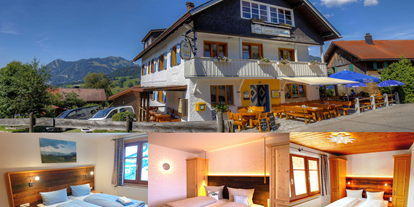Hotels und Ferienwohnungen im Oberallgäu - Verpflegung: Halbpension - Sonthofen - Berggasthof Sonne in Sonthofen - Imberg um Allgäu - Berggasthof Sonne in Sonthofen im Allgäu