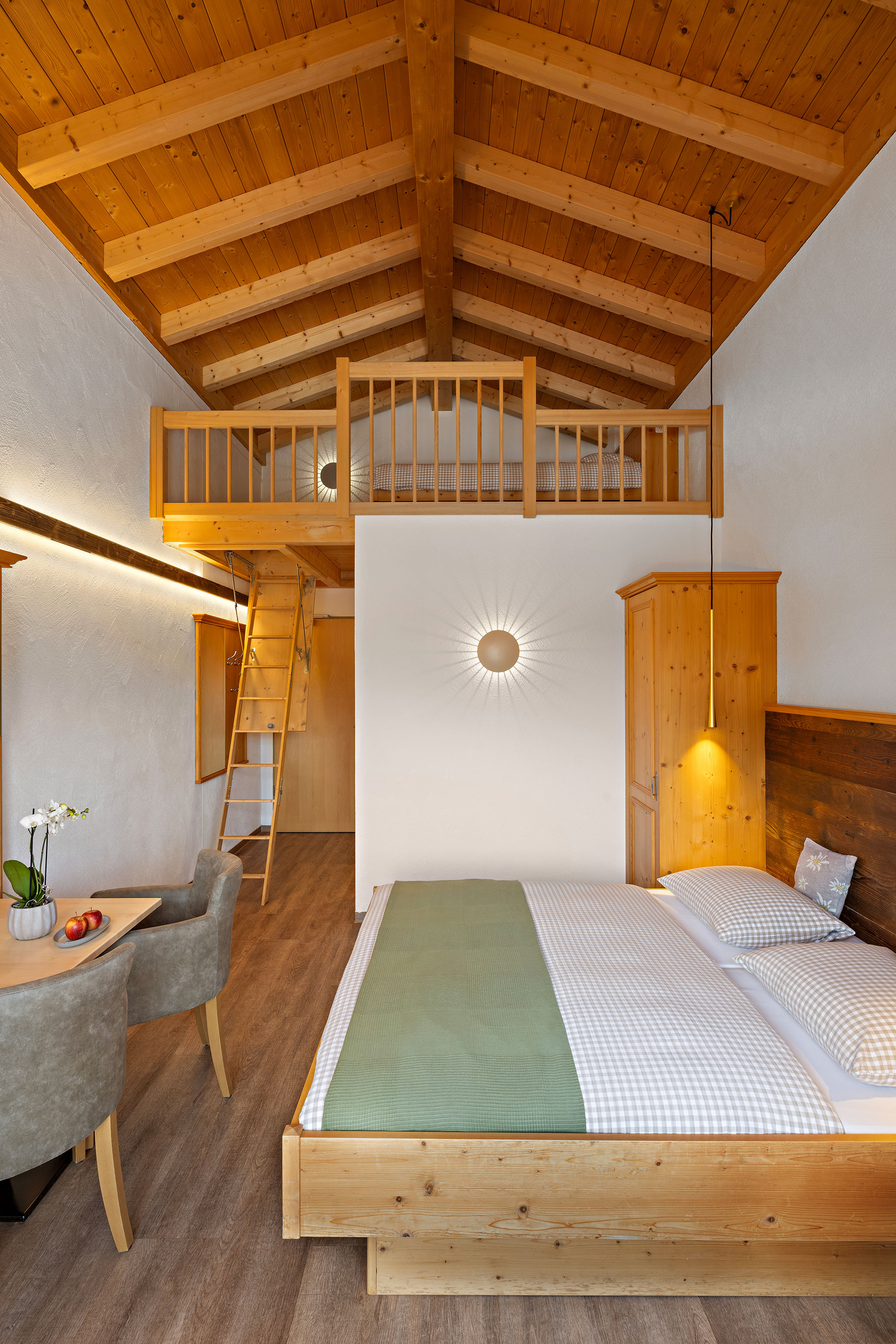 Hotels und Ferienwohnungen im Oberallgäu - Familienzimmer mit Galerie - Hotel Bergsonne Allgäu