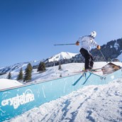 Ausflugsziele im Oberallgäu: Pistenvergnügen grenzenlos an der Kanzelwandbahn im Kleinwalsertal  - Die Kanzelwandbahn - grenzenloses Wintervergnügen