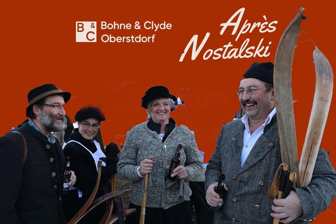 Veranstaltungen im Oberallgäu: Après Nostalski bei Bohne & Clyde in Oberstdorf - Après Nostalski im Bohne & Clyde in Oberstdorf 