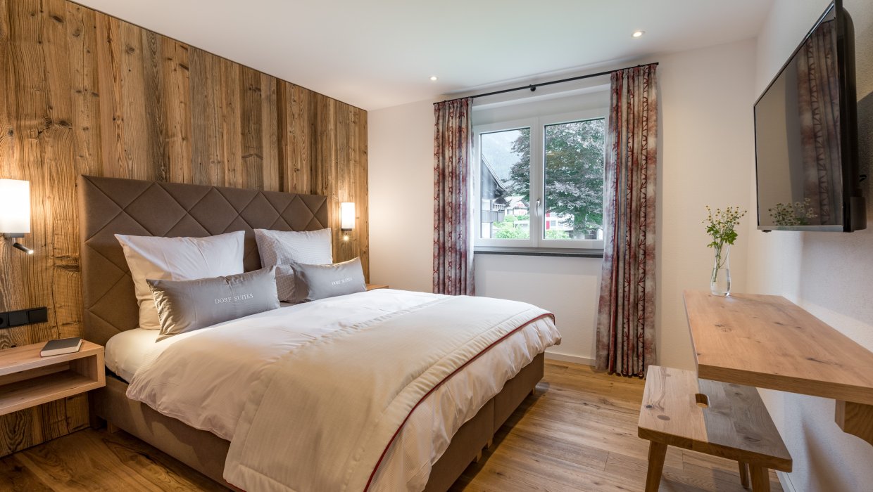 Unterkunft im Allgäu: Dorf Suites - Ferienwohnungen in Oberstdorf im Allgäu - Dorf Suites - natürlich mit Stil