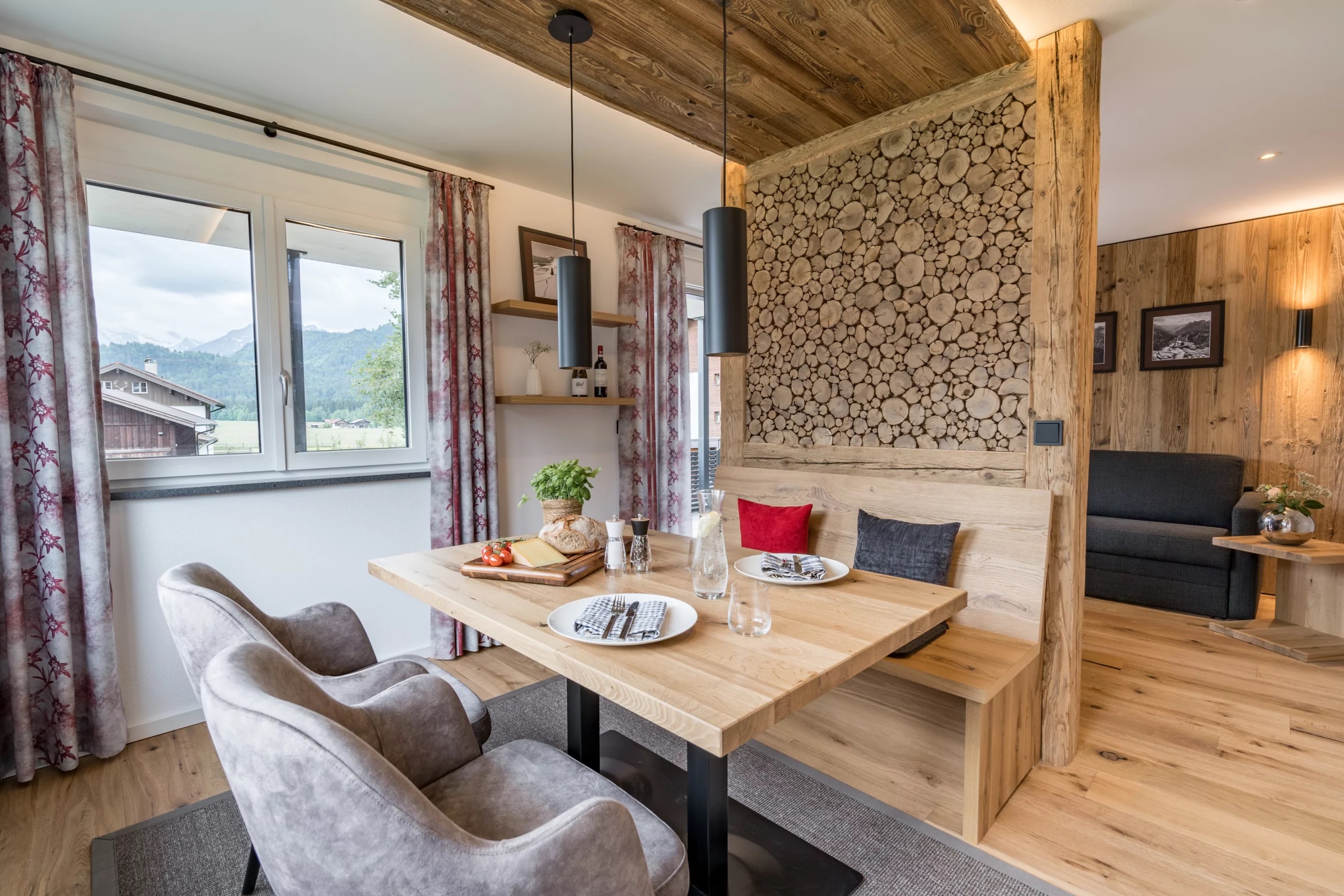 Unterkunft im Allgäu: Dorf Suites - Ferienwohnungen in Oberstdorf im Allgäu - Dorf Suites - natürlich mit Stil