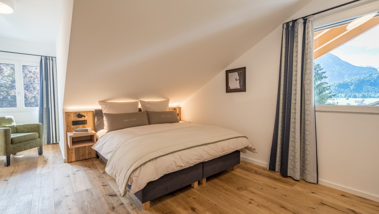 Unterkunft im Allgäu: Dorf Suites - Ferienwohnungen in Oberstdorf im Allgäu - Dorf Suites - natürlich mit Stil