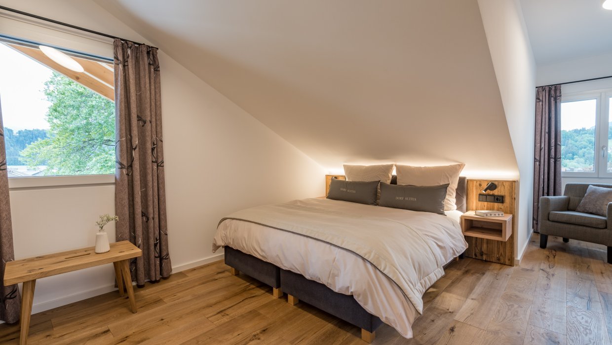 Unterkunft im Allgäu: Dorf Suites - Ferienwohnungen in Oberstdorf im Allgäu - Dorf Suites - natürlich mit Stil