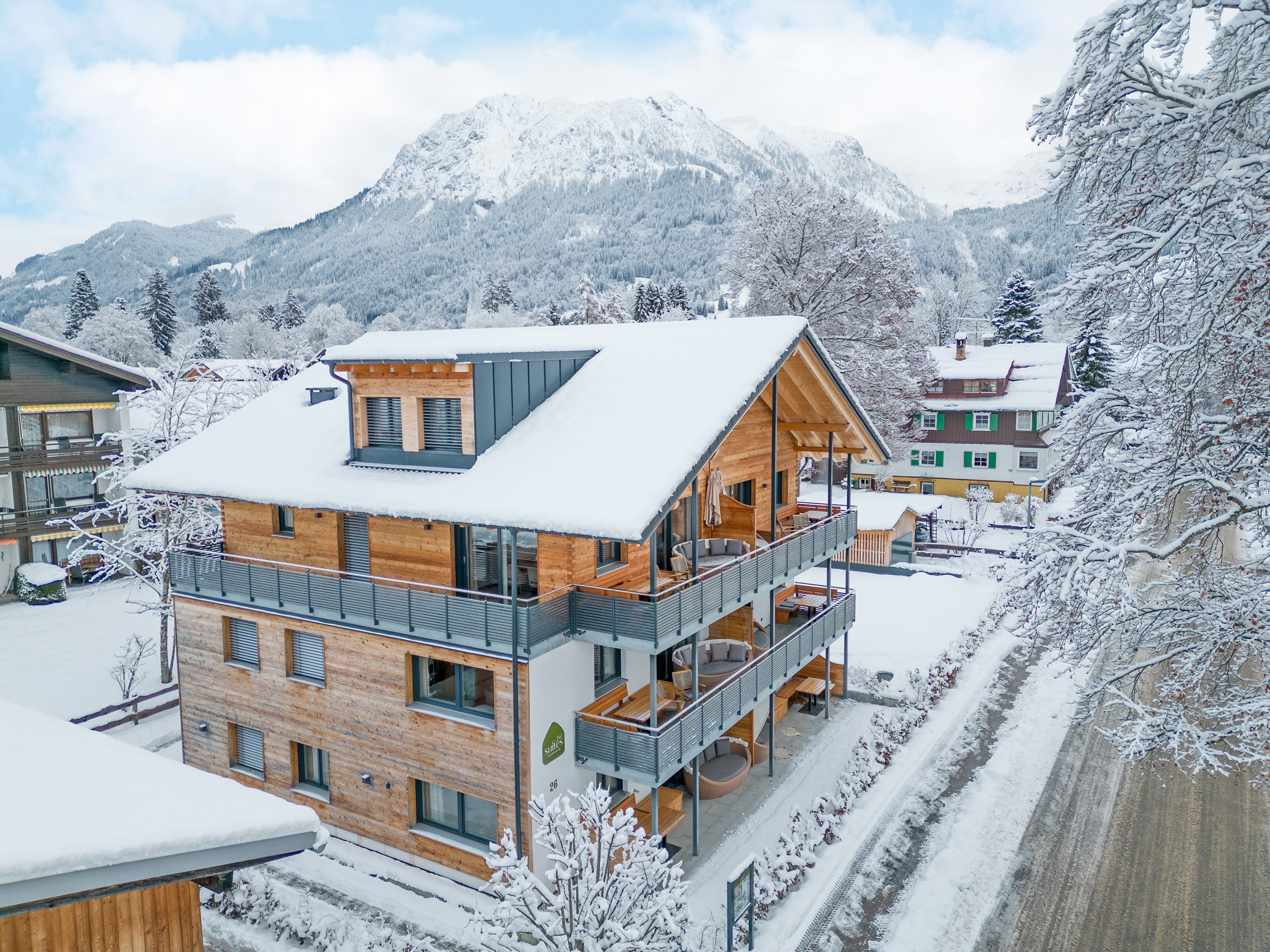 Unterkunft im Allgäu: Die Dorf Suites im Winterkleid - Dorf Suites - natürlich mit Stil