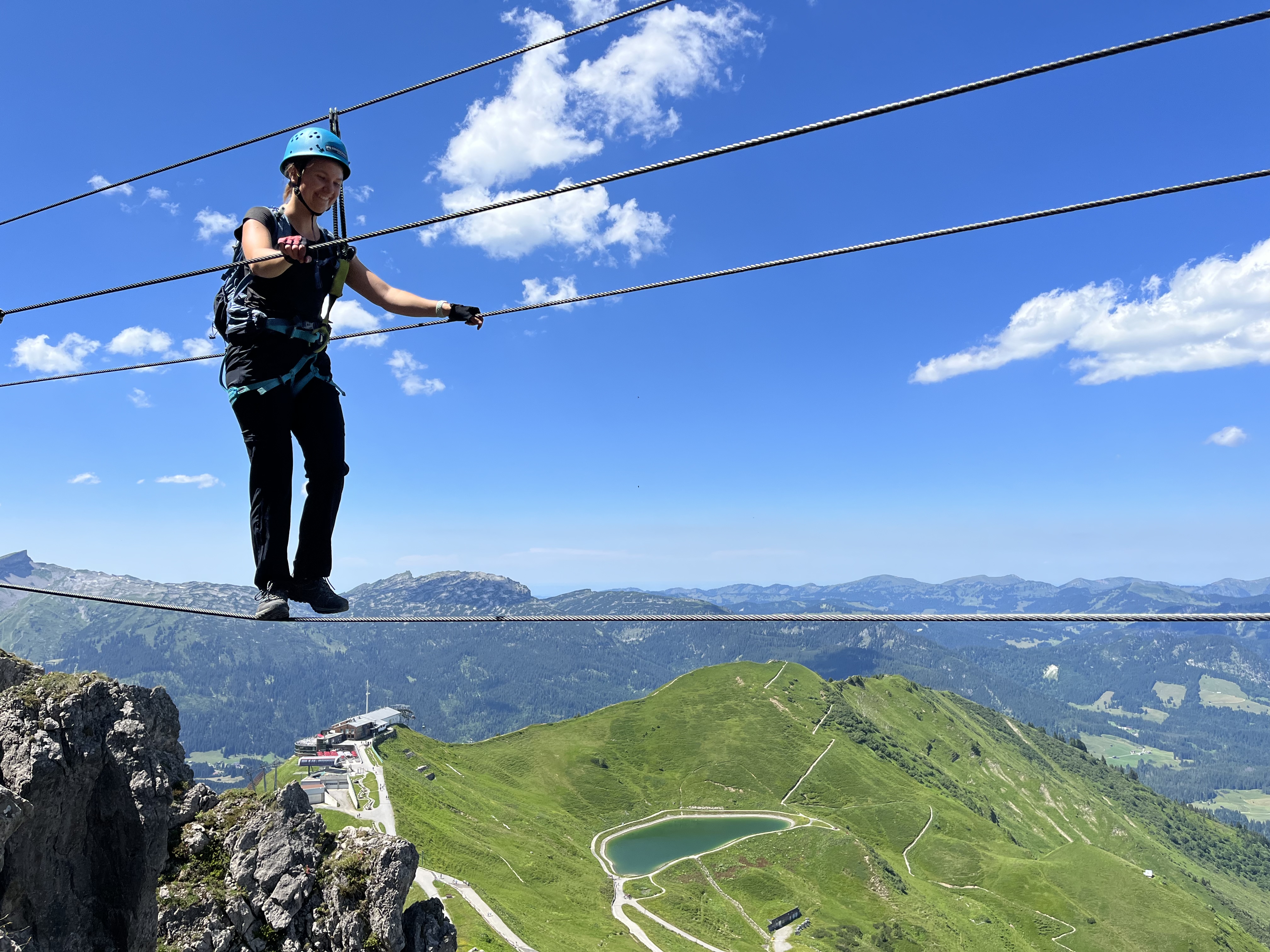 Hotels und Ferienwohnungen im Oberallgäu - Kategorien: Action & Spaß - Mittelberg Schwarzwassertal - Walser Klettersteig - unterwegs mit der Bergschule Kleinwalsertal - Tages-Klettersteigkurs - unterwegs mit der  Bergschule