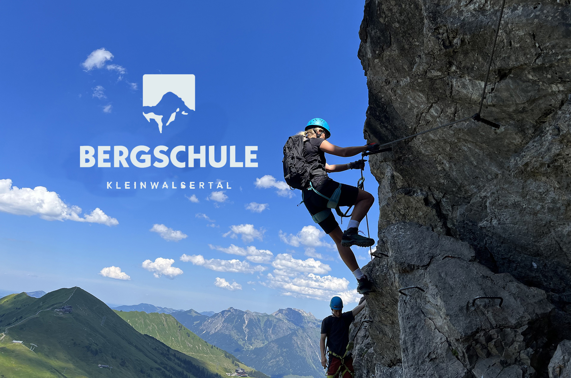 Hotels und Ferienwohnungen im Oberallgäu - Kategorien: Action & Spaß - Mittelberg Schwarzwassertal - Walser Klettersteig - unterwegs mit der Bergschule Kleinwalsertal - Tages-Klettersteigkurs - unterwegs mit der  Bergschule