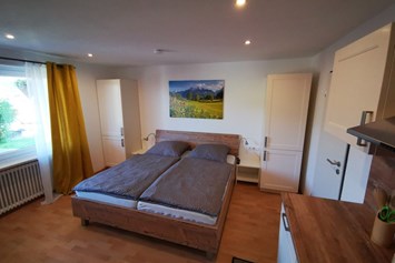 Unterkunft im Allgäu: Schlafbereich 
Ferienwohnung 2 Personen - Ferienwohnungen Weber in Wertach im Allgäu