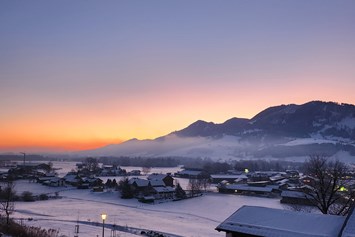 Unterkunft im Allgäu: Wintermorgen
Blick vom Haus - Ferienwohnungen Weber in Wertach im Allgäu