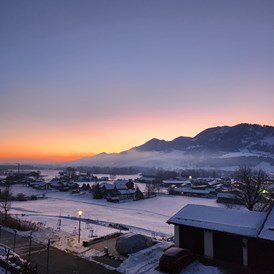 Unterkunft im Allgäu: Wintermorgen
Blick vom Haus - Ferienwohnungen Weber in Wertach im Allgäu