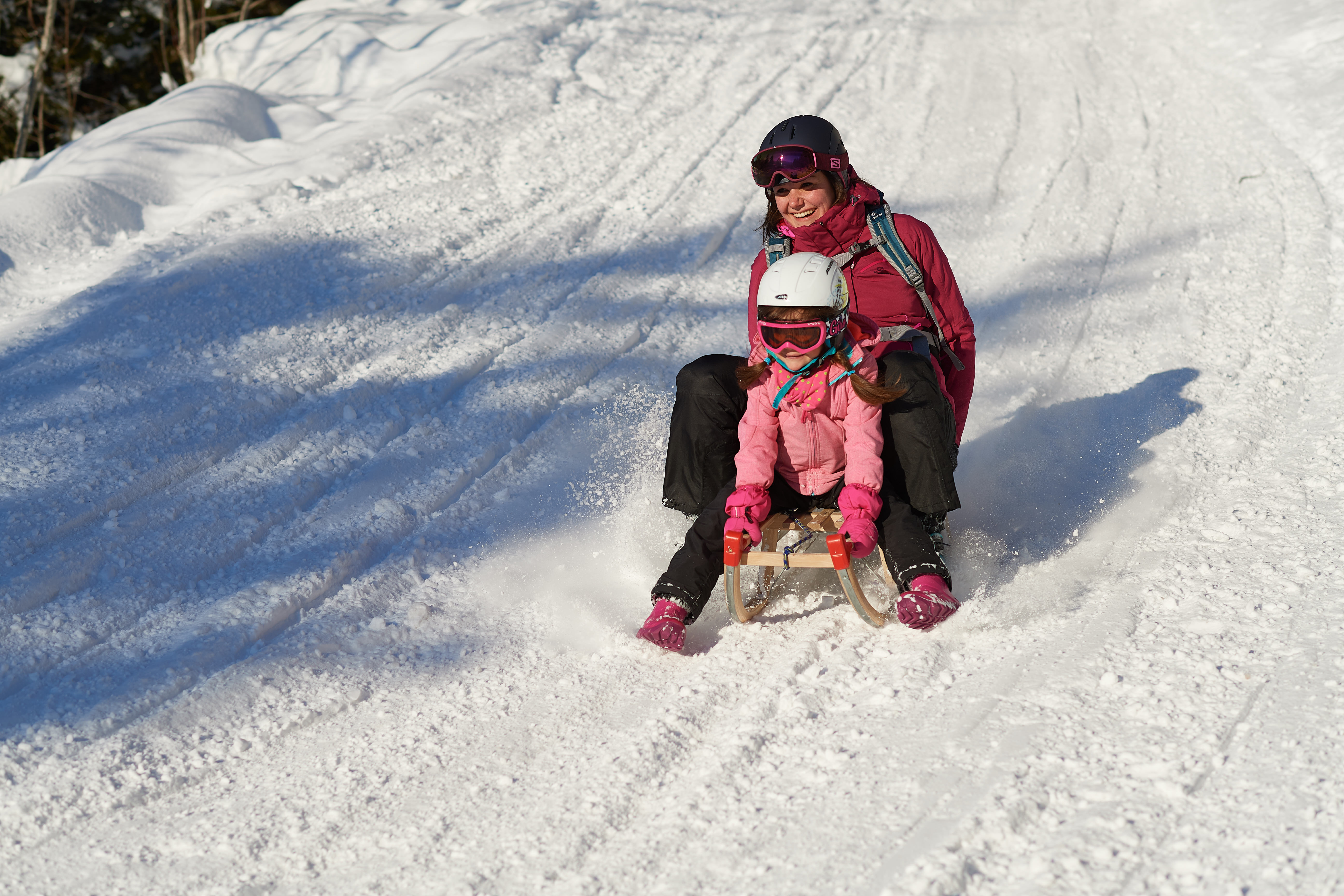 Erlebnisse im Oberallgäu: Winterrodeln von der Seealpe am Nebelhorn - Winterrodeln von der Seealpe am Nebelhorn