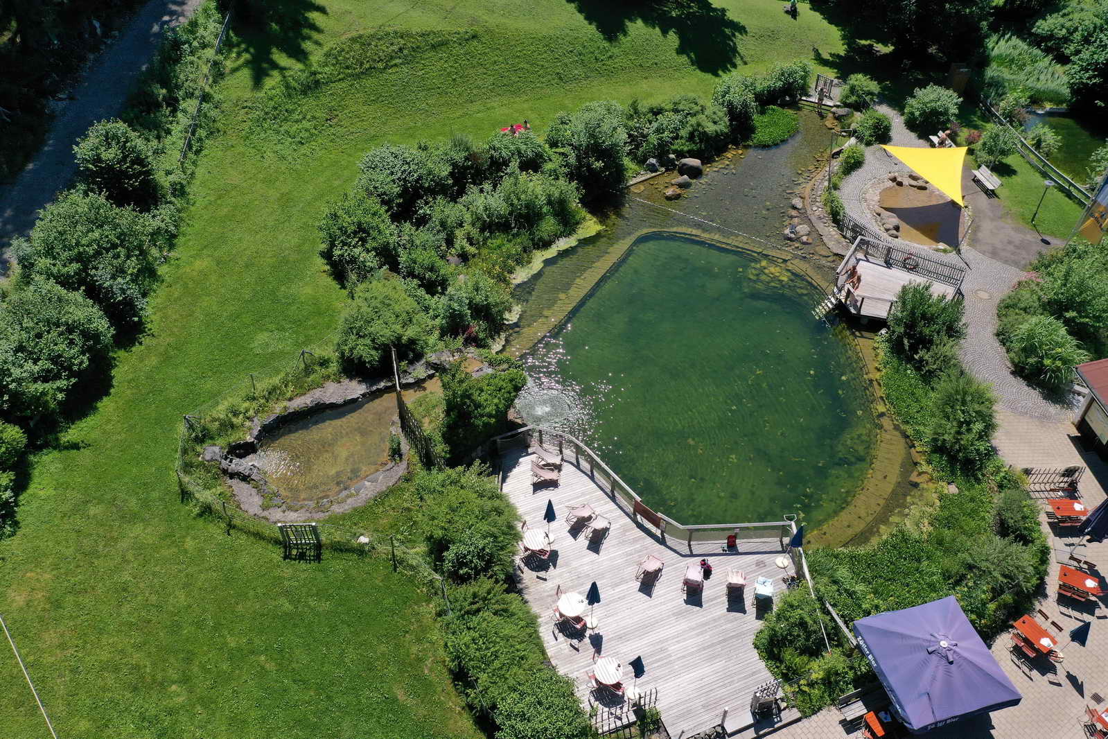 Erlebnisse im Oberallgäu: Prinze Gumpe - Naturbad in Hinterstein im Allgäu - Naturbad Prinze Gumpe in Hinterstein im Allgäu 