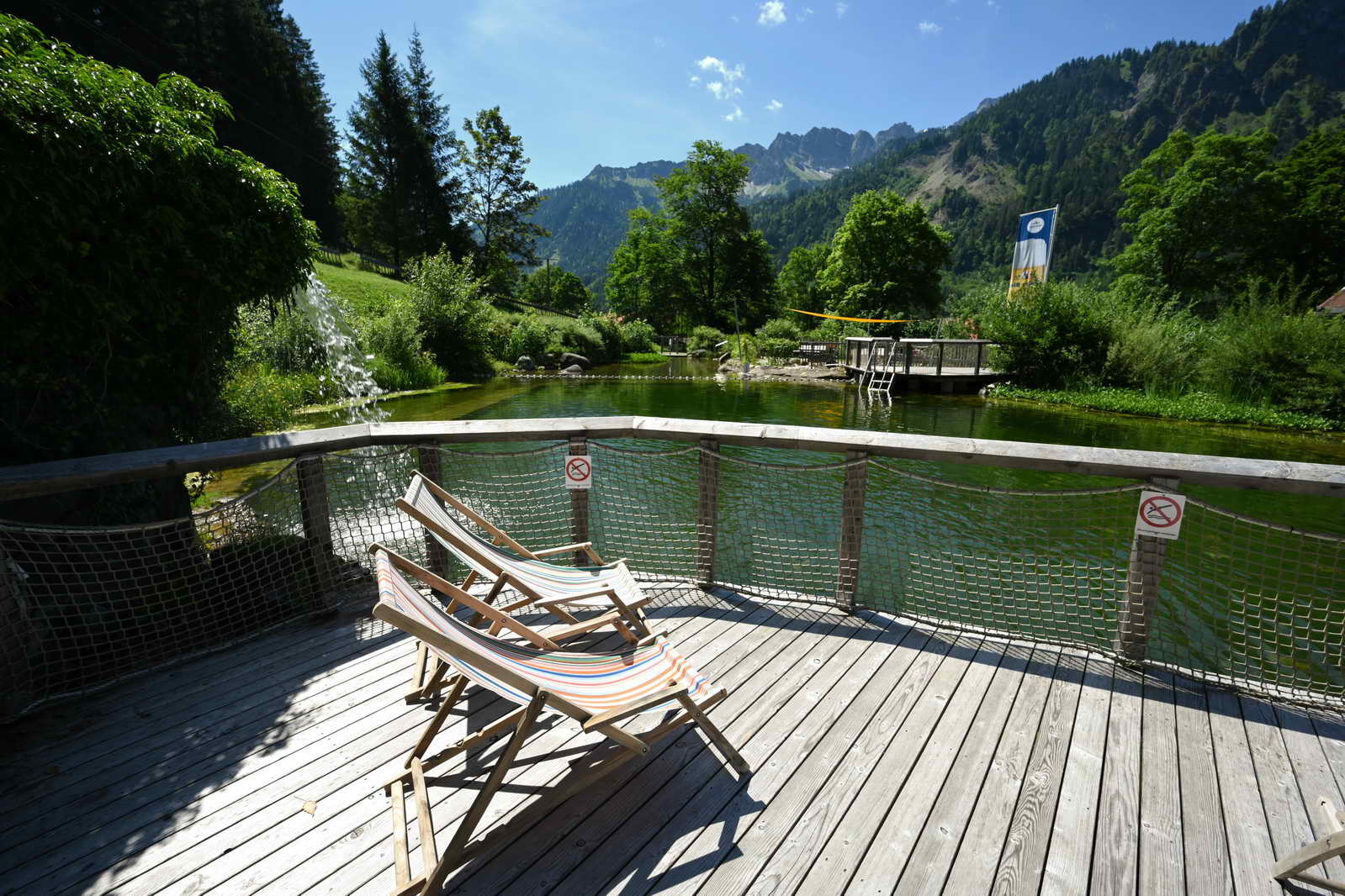 Erlebnisse im Oberallgäu: Naturbad Prinze Gumpe in Hinterstein im Allgä - Naturbad Prinze Gumpe in Hinterstein im Allgäu 