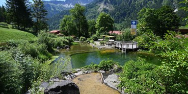hotels-und-ferienwohnungen-im-oberallgaeu - Wetter: bei schönem Wetter - Prinze Gumpe - Naturbad Hinterstein