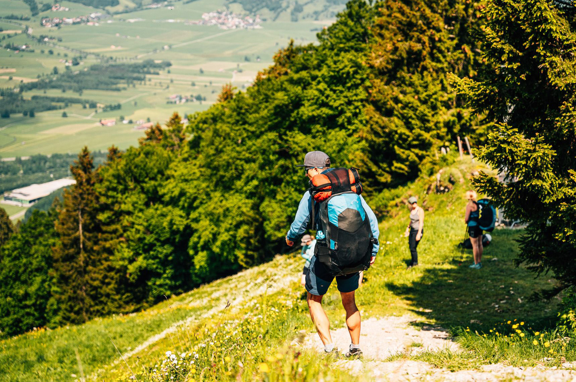 Erlebnisse im Oberallgäu: Die Mittagbahn über Immenstadt im Sommer - Die Mittagbahn über Immenstadt im Sommer