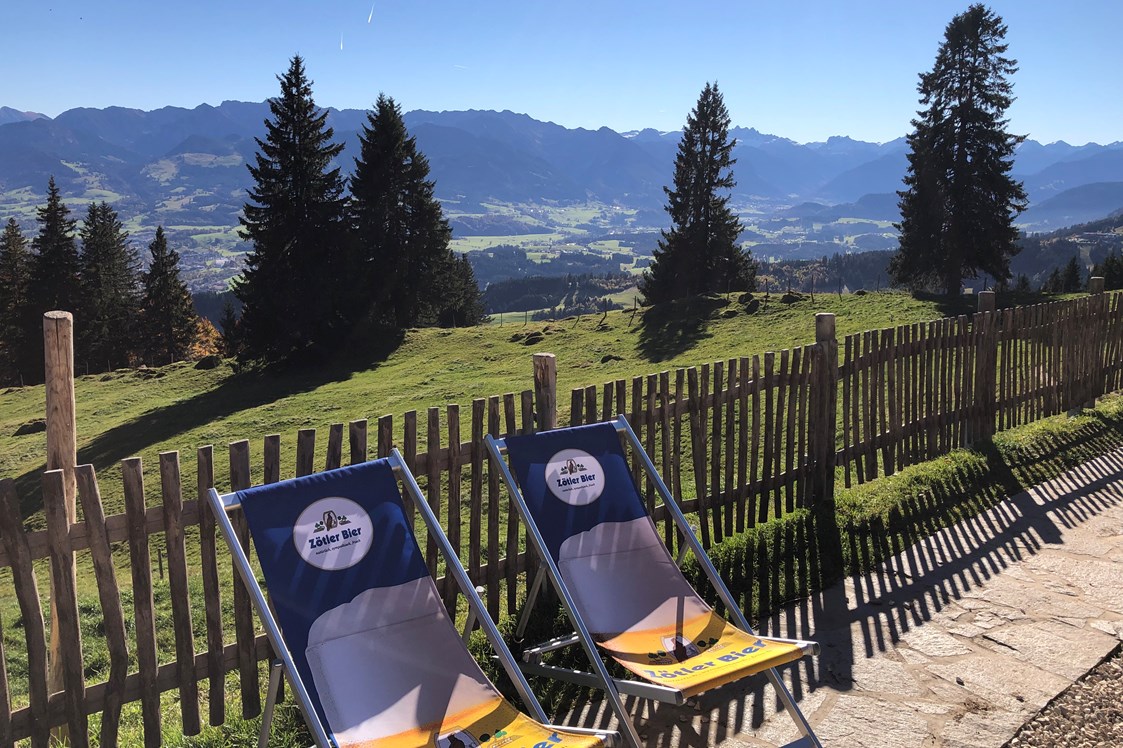Erlebnisse im Oberallgäu: Einkehren an der Alpe Oberberg - Die Mittagbahn über Immenstadt im Sommer