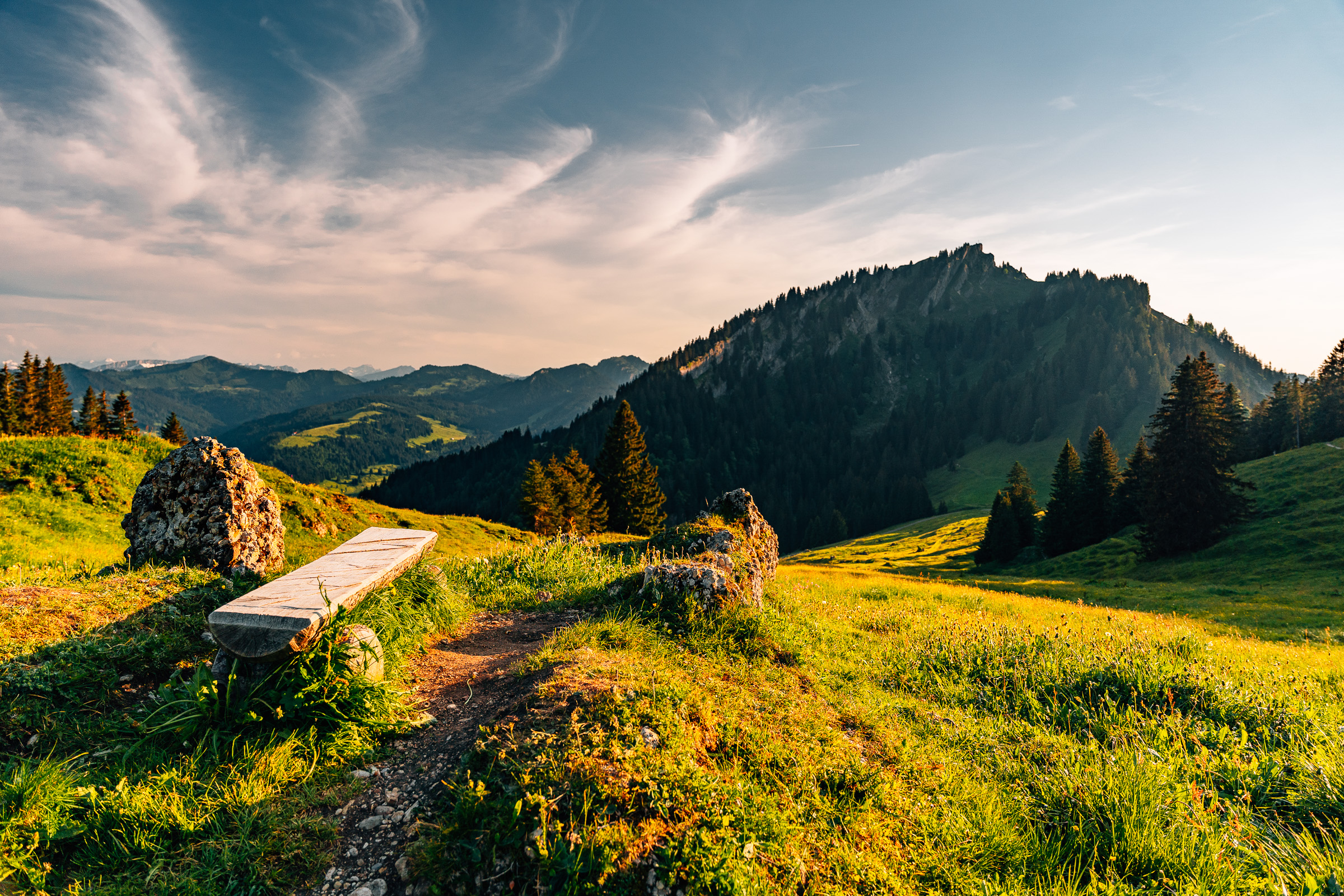 Erlebnisse im Oberallgäu: Die Mittagbahn über Immenstadt im Sommer - Die Mittagbahn über Immenstadt im Sommer