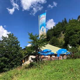 Erlebnisse im Oberallgäu: Alpe Bärgündle am Aufstieg zum Prinz Luitpold Haus in den Allgäuer Hochalpen - Prinz Luitpold Haus in Hinterstein