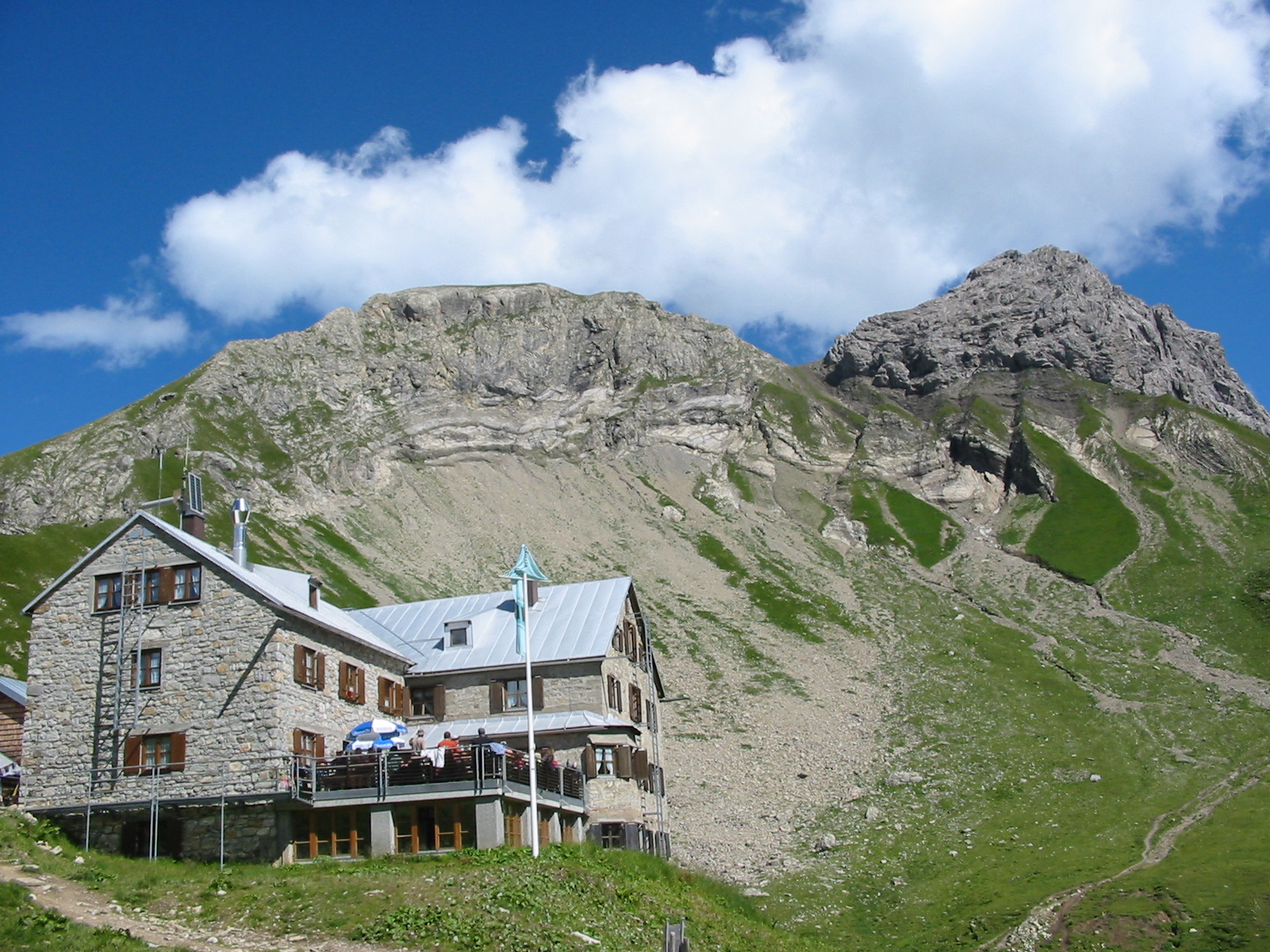 Hotels und Ferienwohnungen im Oberallgäu - Saison: Sommer - Rappenseehütte in den Allgäuer Alpen