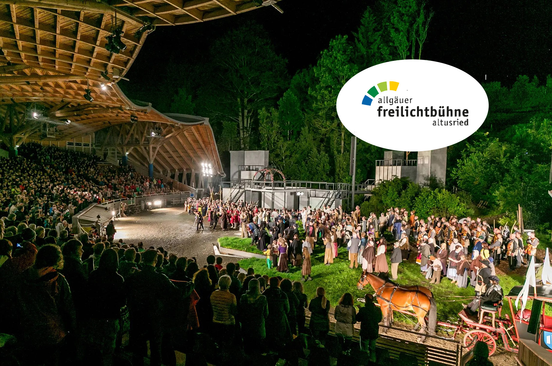 Hotels und Ferienwohnungen im Oberallgäu - Bayern - Altusried im Allgäu - unsere Freilichtbühne - Freilichtbühne Altusried: Open-Air-Musicals im Allgäu