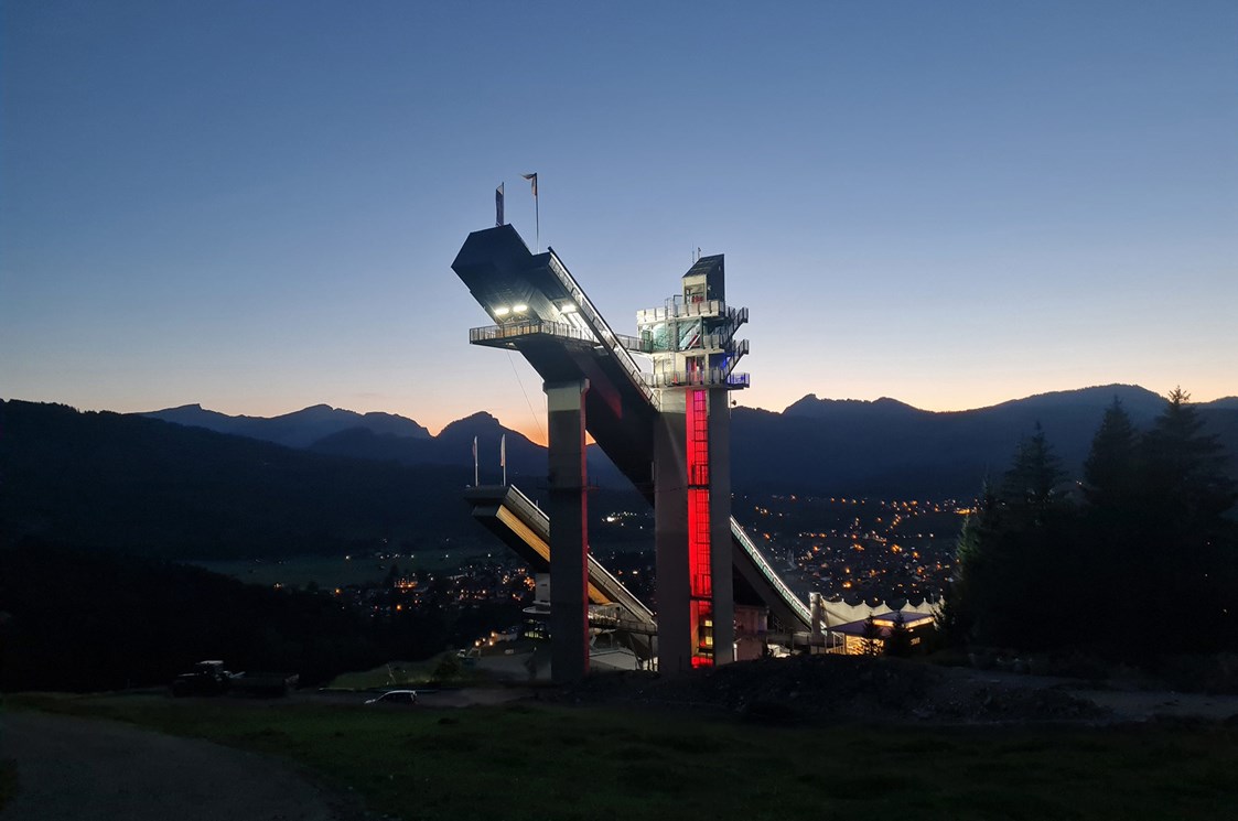 Erlebnisse im Oberallgäu: WM-Skisprung Arena in Oberstdorf im Oberallgäu - WM-Skisprung Arena in Oberstdorf im Allgäu