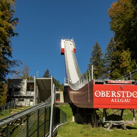 Erlebnisse im Oberallgäu: Skiflugschanze in Oberstdorf im Allgäu - Skiflugschanze Oberstdorf