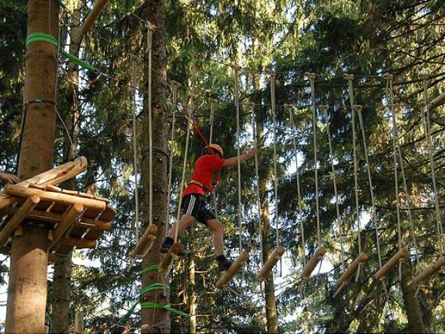 Erlebnisse im Oberallgäu: Kletterwald - Hochseilgarten Grüntensee im Allgäu - Kletterwald - Hochseilgarten Grüntensee