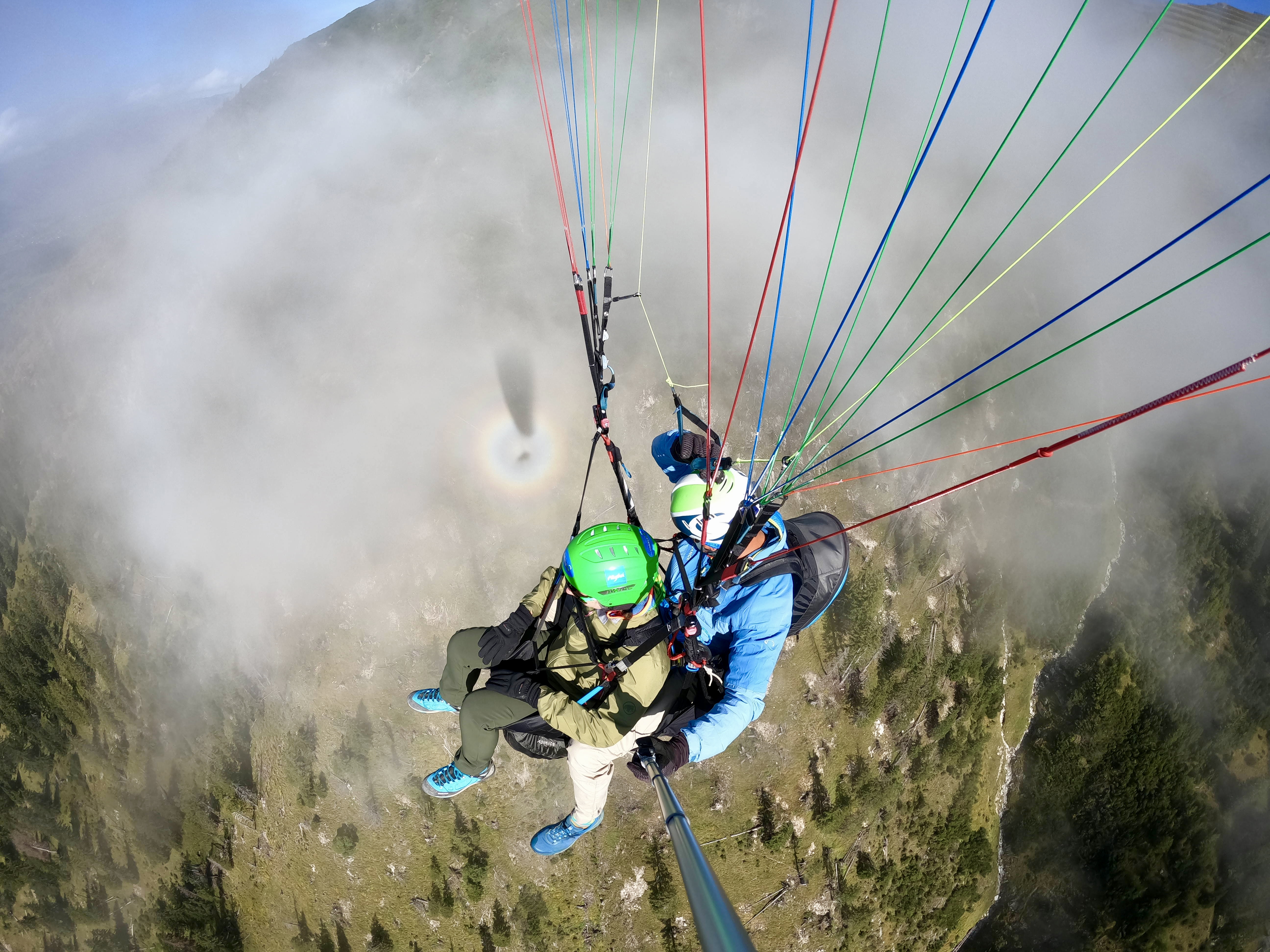 Erlebnisse im Oberallgäu: Tandemfliegen im Allgäu mit Himmelsritt - Gleitschirm Tandemfliegen in Oberstdorf mit Himmelsritt
