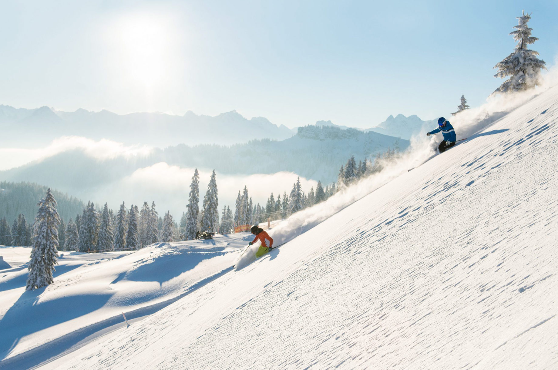 Erlebnisse im Oberallgäu: Skigebiet Grasgehren - Obermaiselstein / Balderschwang - Sonnen- Skiparadies Grasgehren am Riedbergpass