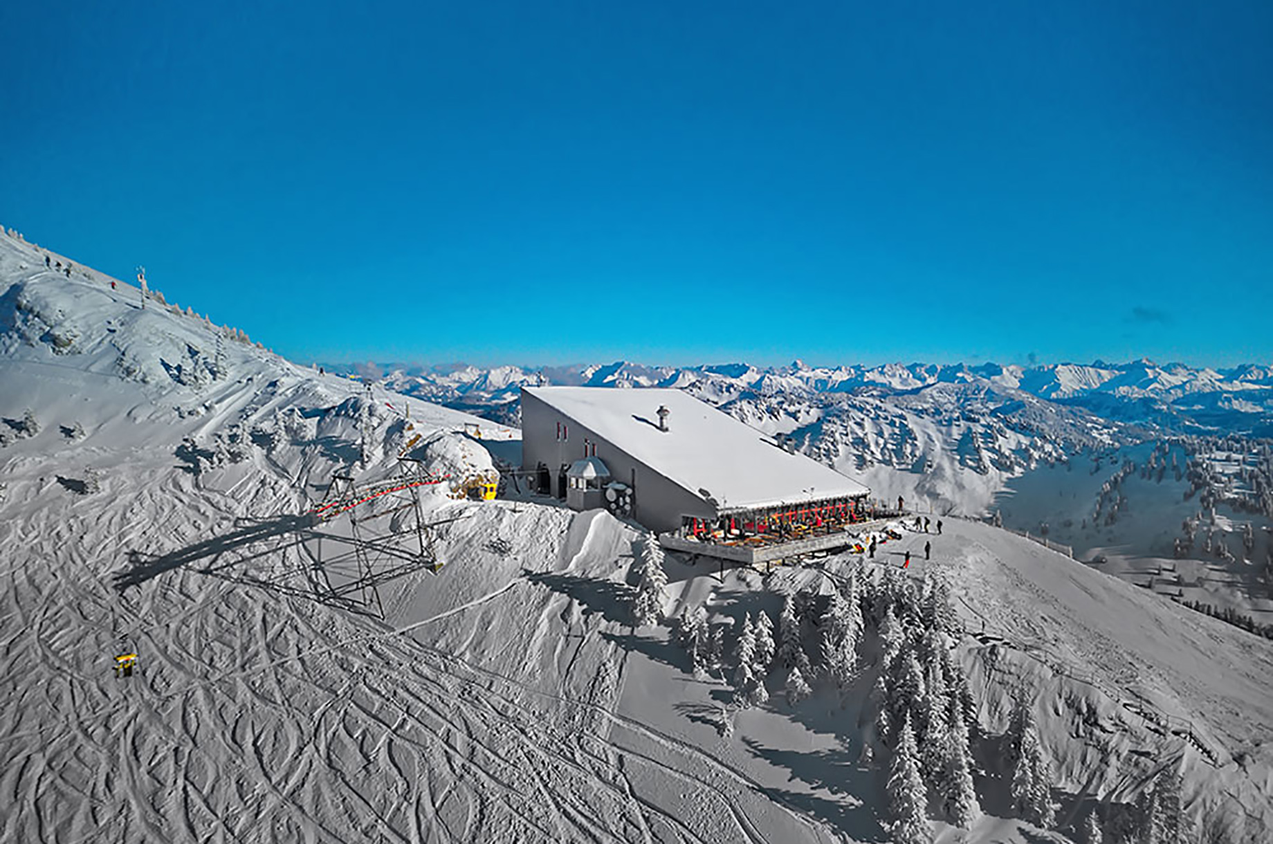 Hotels und Ferienwohnungen im Oberallgäu - Bayern - Hochgratbahn in Oberstaufen / Steibis - Hochgratbahn im Winter - Oberstaufen / Steibis