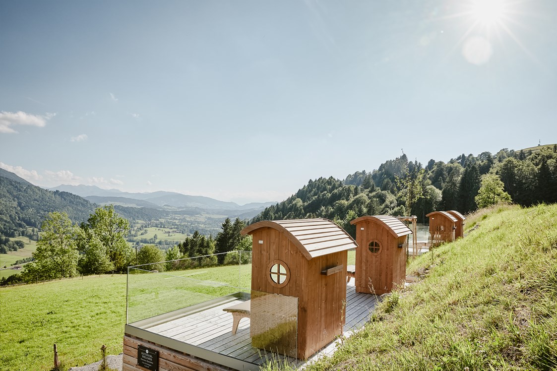 Unterkunft im Allgäu: Alpenkörbe / Outdoor-Wellness - Bergkristall - Mein Resort im Allgäu