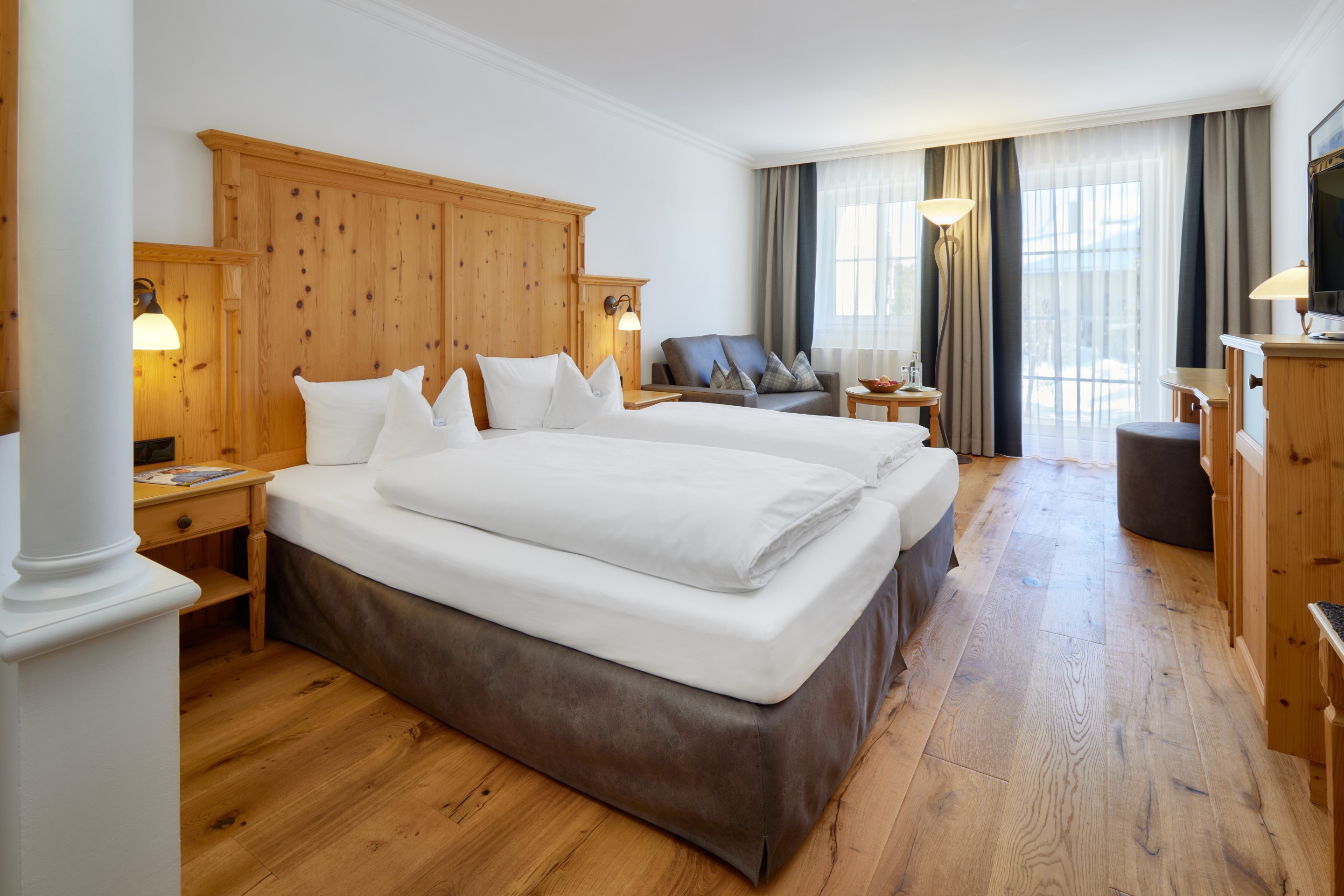 Unterkunft im Allgäu: Hanusel Hof S'Gade Zimmer - Hanusel Hof 4*-S Hotel Golf, Wellnees, Genuss und Natur in Panoramalage