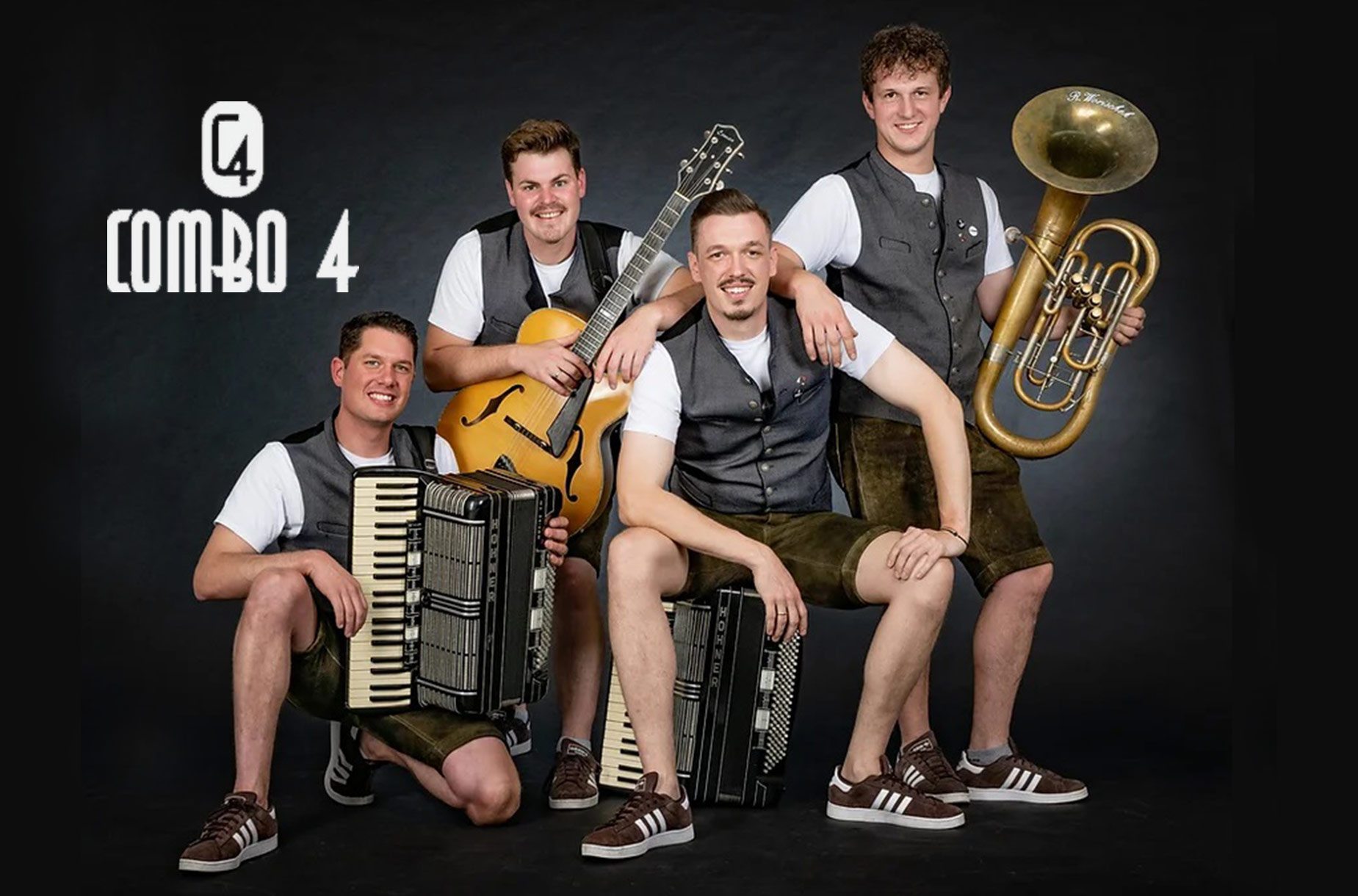 Hotels und Ferienwohnungen im Oberallgäu - Wetter: bei jedem Wetter - Combo 4 beim Thaler Mädleball in Oberstaufen / Thalkirchdorf - Thaler Mädleball am 11.02.2026 im Festsaal Thalkirchdorf