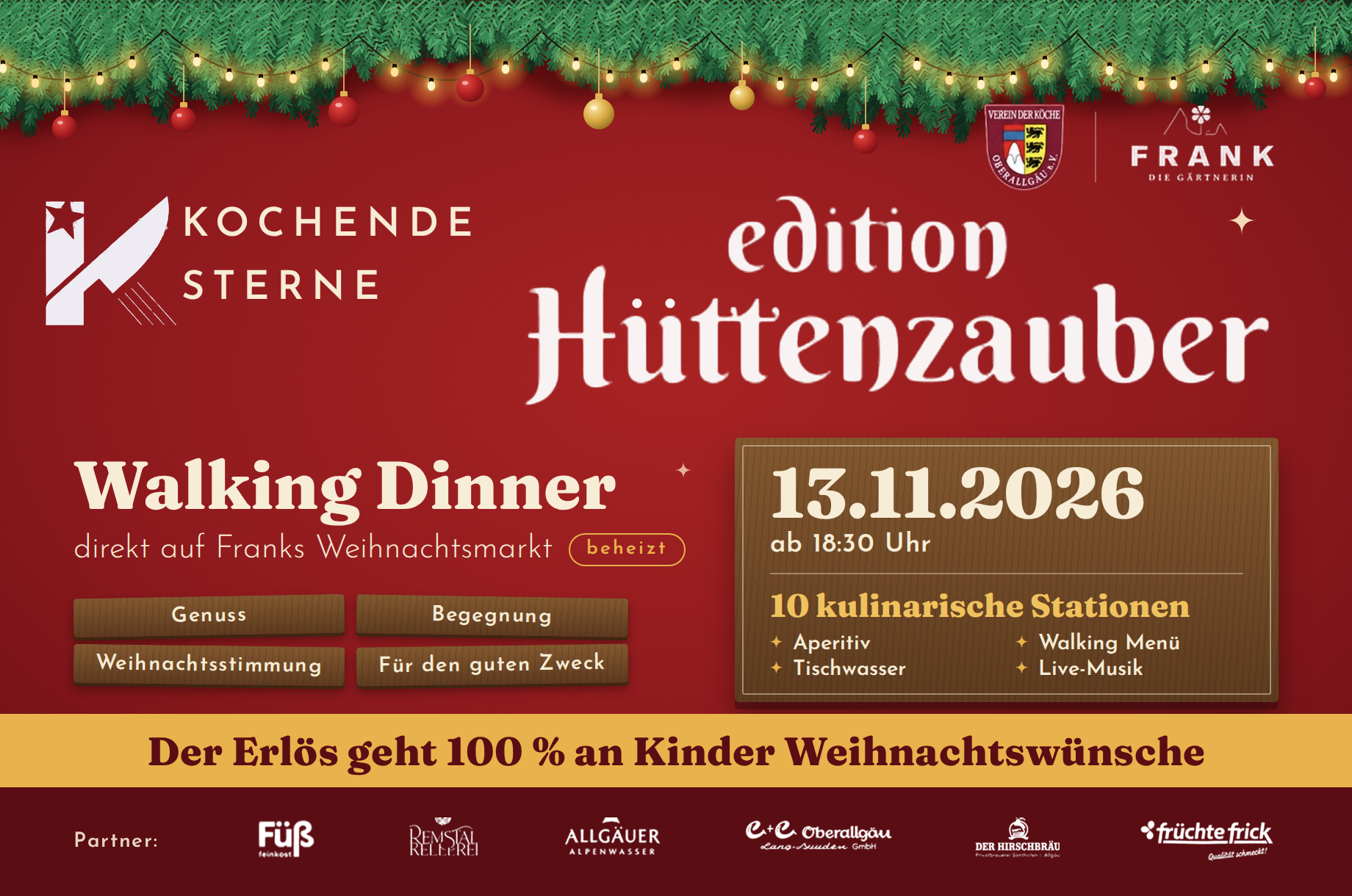 Hotels und Ferienwohnungen im Oberallgäu - Bayern - Walking Dinner 2026 - Winteredition in Fischen im Allgäu - Walking Dinner 2026 - Winteredition in Fischen im Allgäu